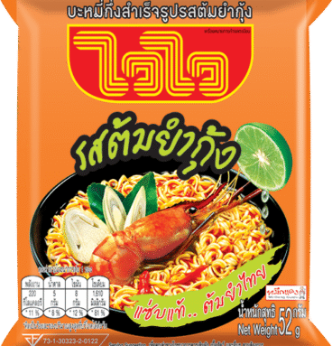 Wai Wai 即食面 - 冬阴功虾味 – 52 克
