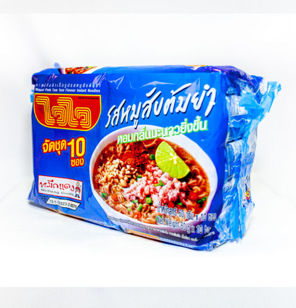 Wai Wai Instant Noodles - Minced Pork Tom Yum (Set) - Image 2